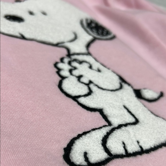 Snoopy embroidered & patch designs zip up jacket with hood NWT! Size M - Picture 16 of 16